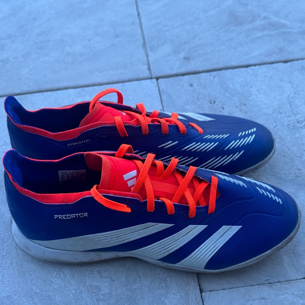 Adidas Men's Vibrant Blue and Orange Athletic Shoes - Picture 2 of 3